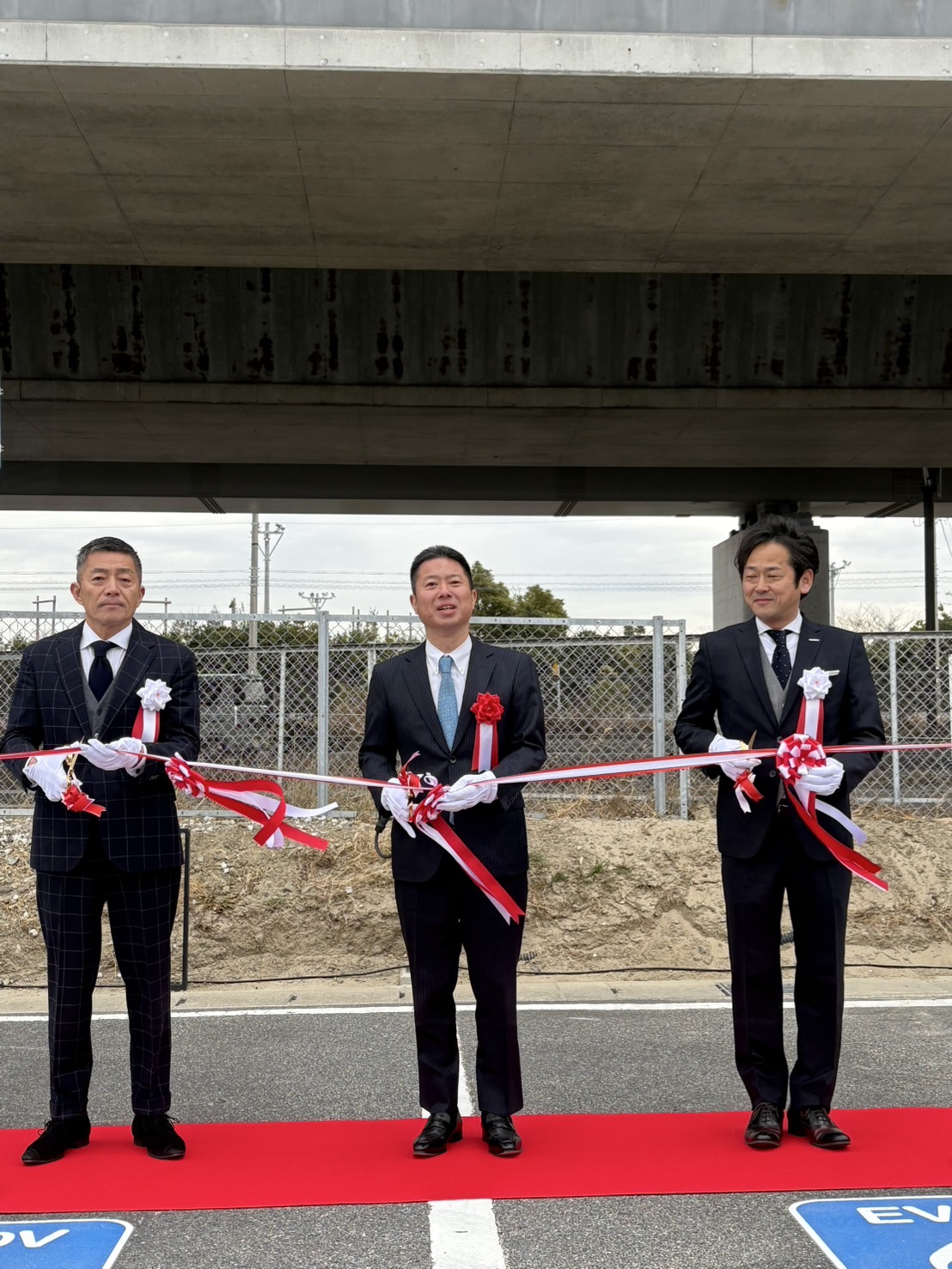 【公共ビーチ駐車場では愛知県初！常滑りんくうビーチ EV充電器設置】お披露目式を行いました